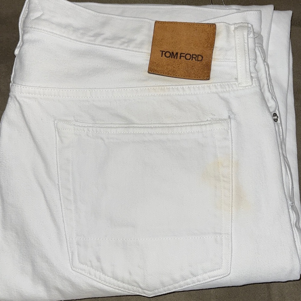 Tom Ford Mens Jeans White 38/32